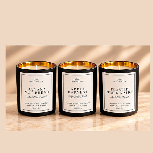 Autumn Candle Trio Gift Set - 3 - 8 oz. Candles