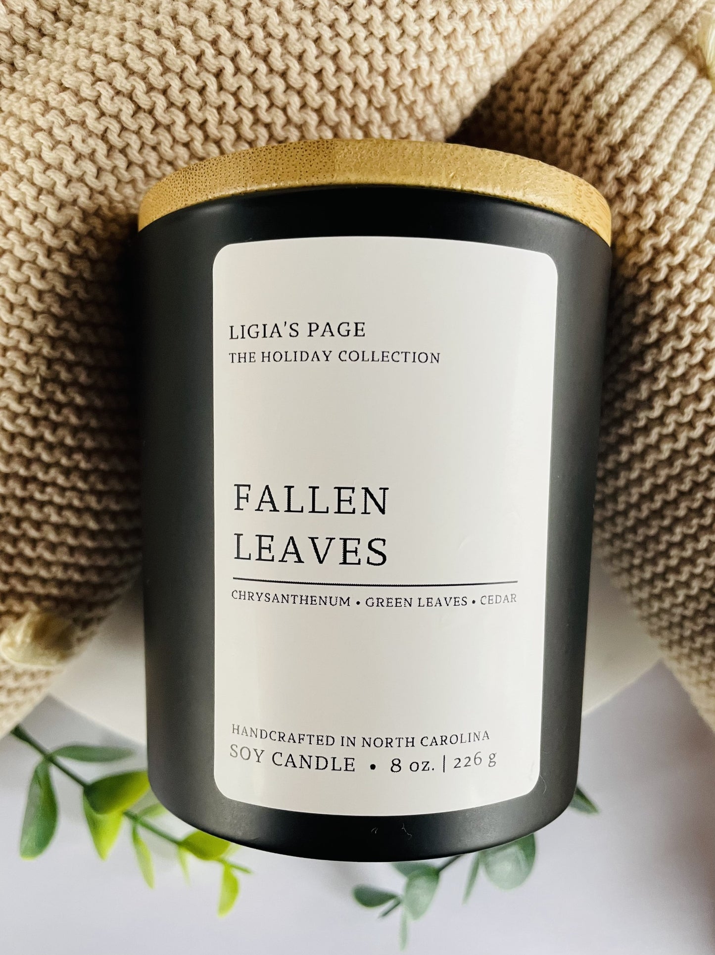 Fallen Leaves Candle