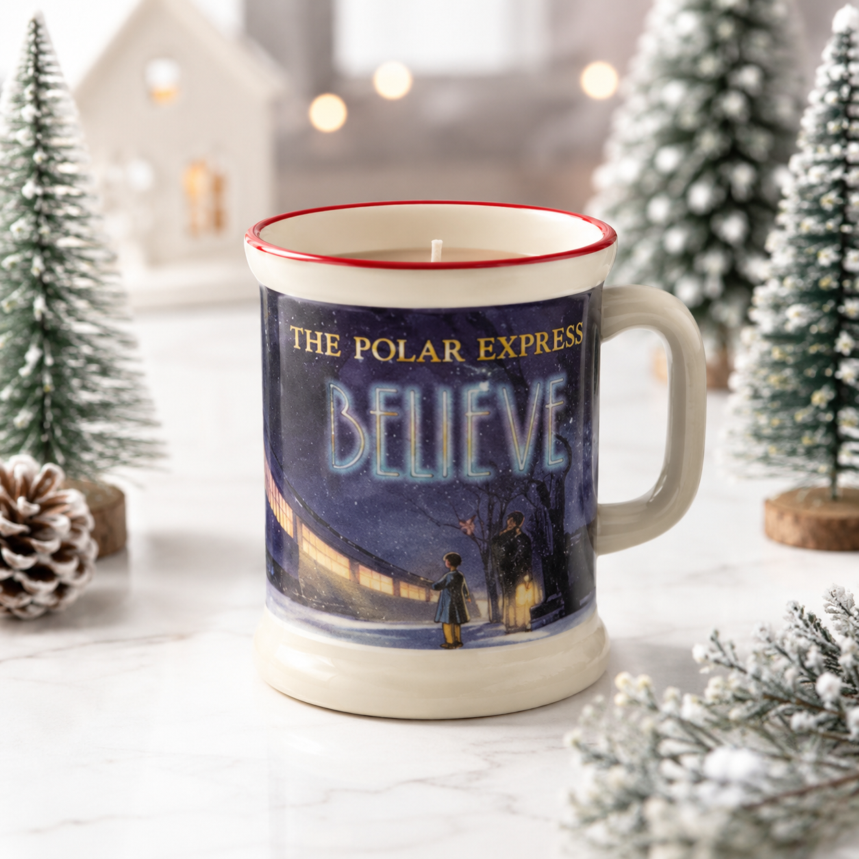 Polar Express Christmas Mug Candle - 12.5 oz - ONE ITEM IN STOCK