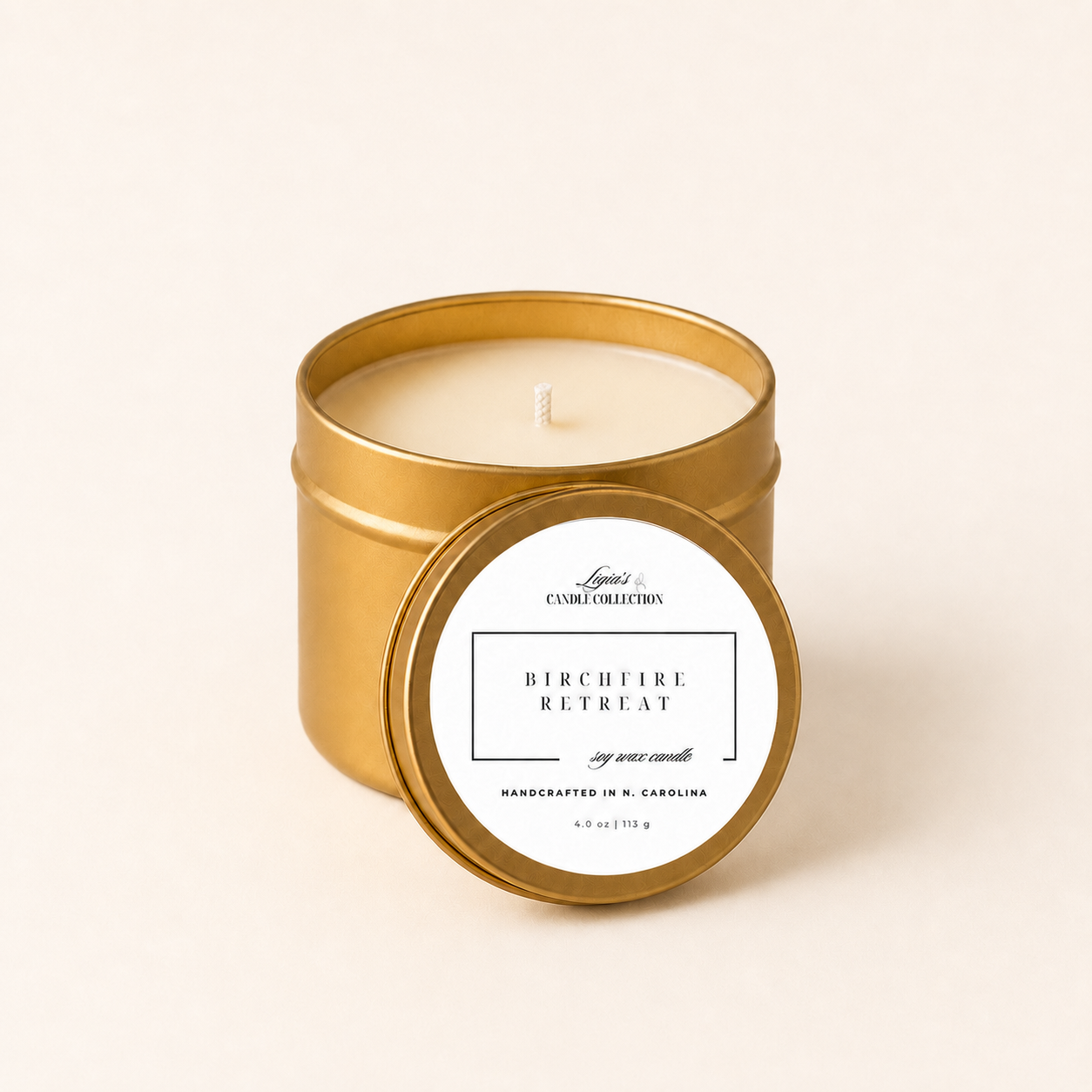 White Birch and Fireside Candle - Birchfire Retreat - Signature Scent