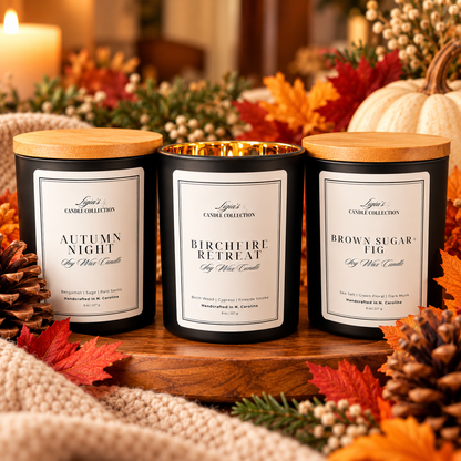 White Birch and Fireside Candle - Birchfire Retreat - Signature Scent