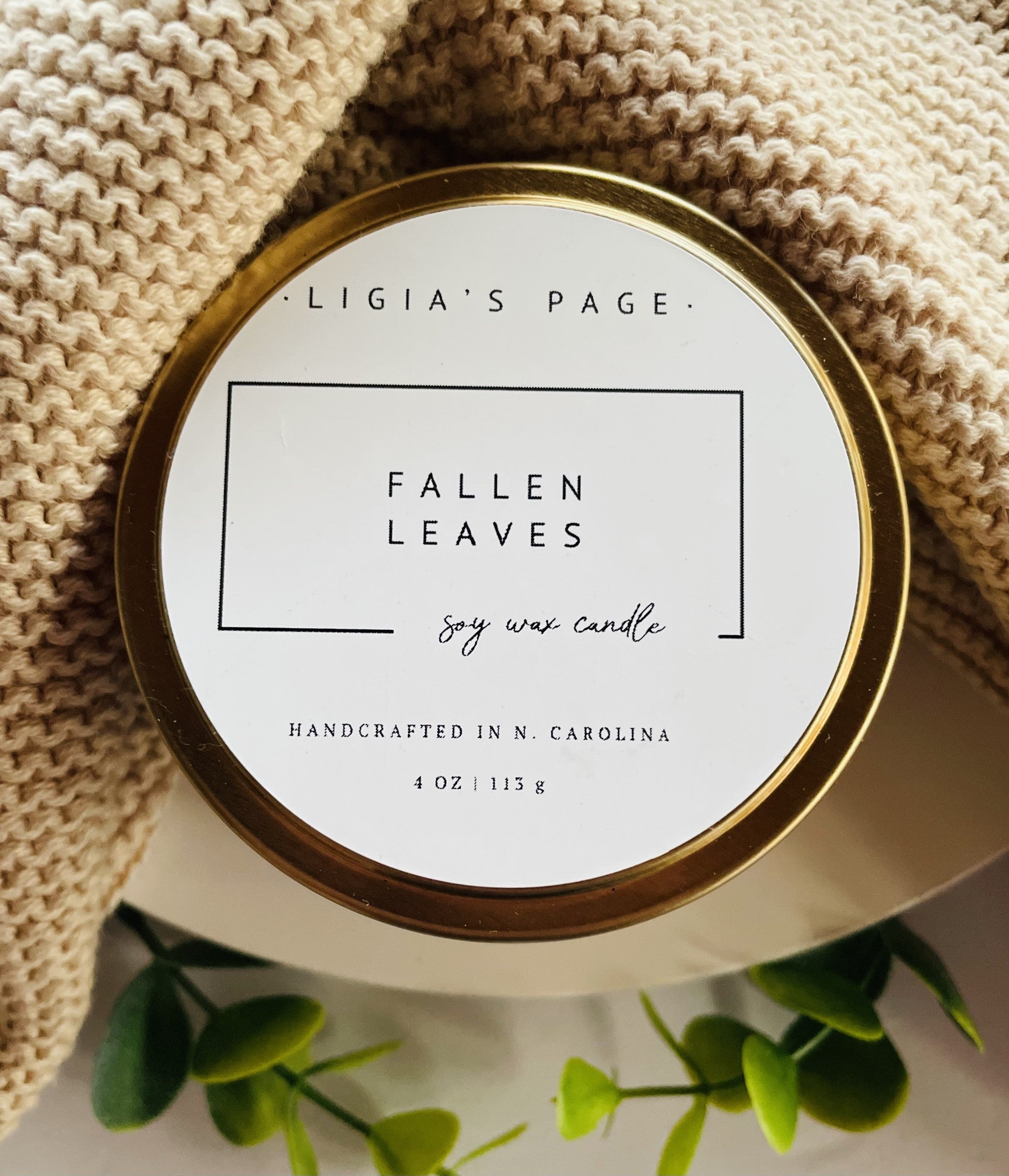 Fallen Leaves Candle