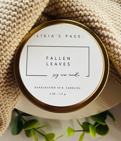 Fallen Leaves Candle