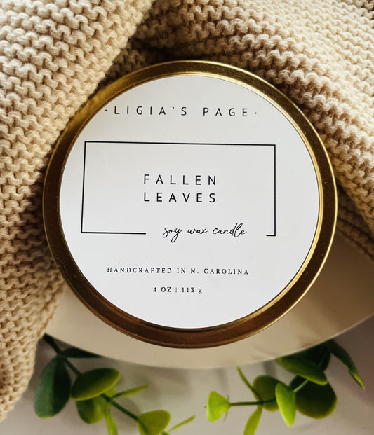 Fallen Leaves Candle