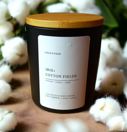 Iris and Cotton Fields Candle