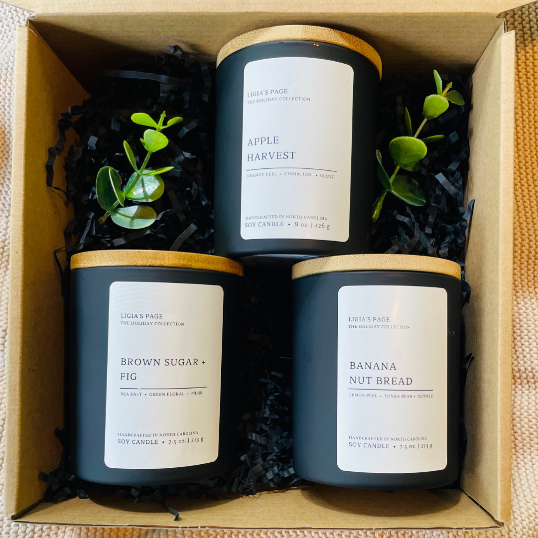 Gift Set Fall Scented Candles 8oz. (3 pcs)