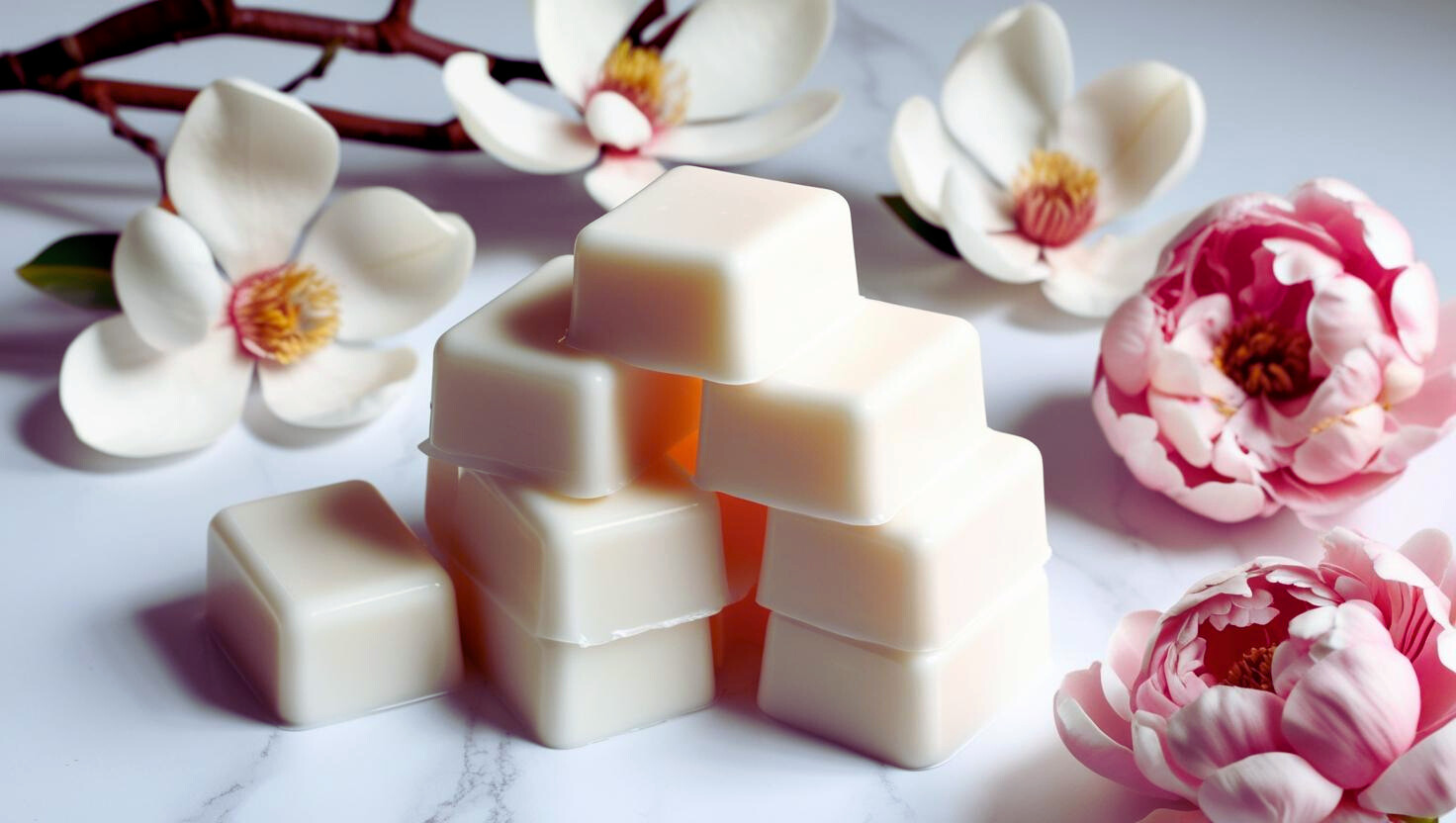 Wax Melt Magnolia and Pink Peonies