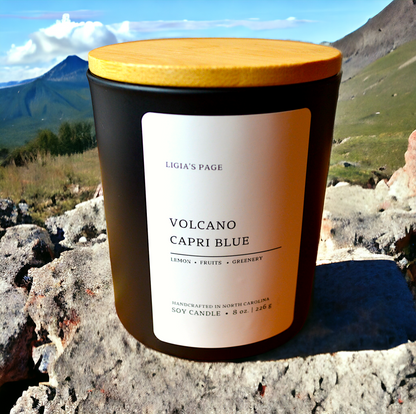 Volcano Capri Blue Candle