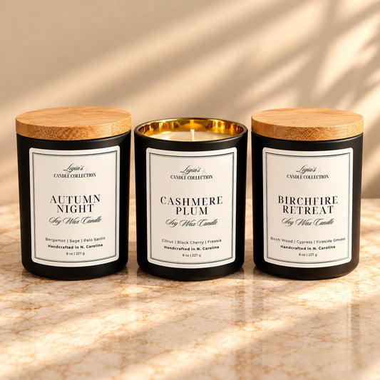 Autumn Candle Trio Gift Set - 3 - 8 oz. Candles