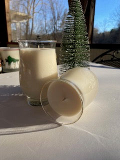 Etched Christmas Tree Keepsake Glass Candle – Fraser Fir Scent - 12 oz