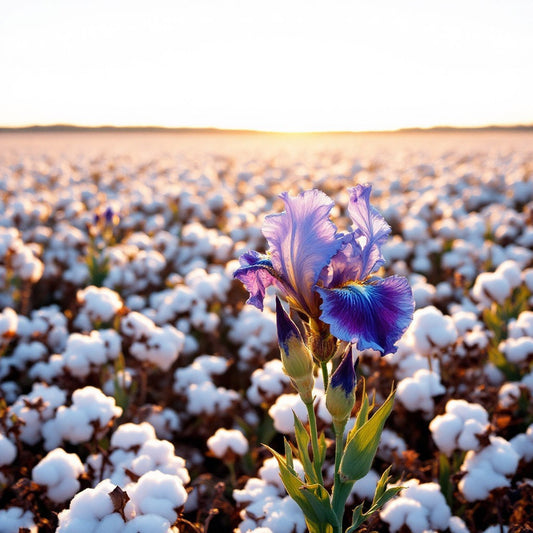 Iris and Cotton Fields Candle