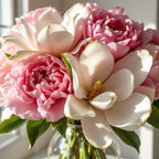 Magnolia and Pink Peonies Candle